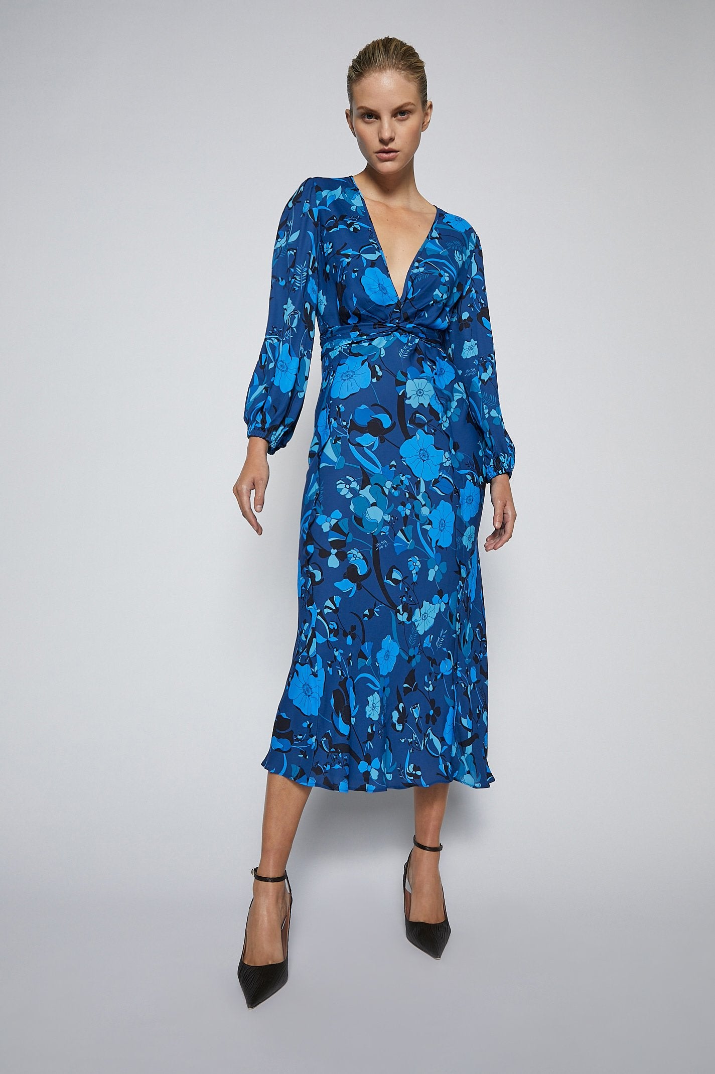 Floral Print Dress Blue – Scanlan ...